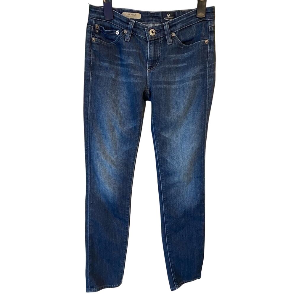 𝅺Adriano Goldschmied AG The Stilt Cigarette‎ Skinny Stretch Distressed Jean 24R